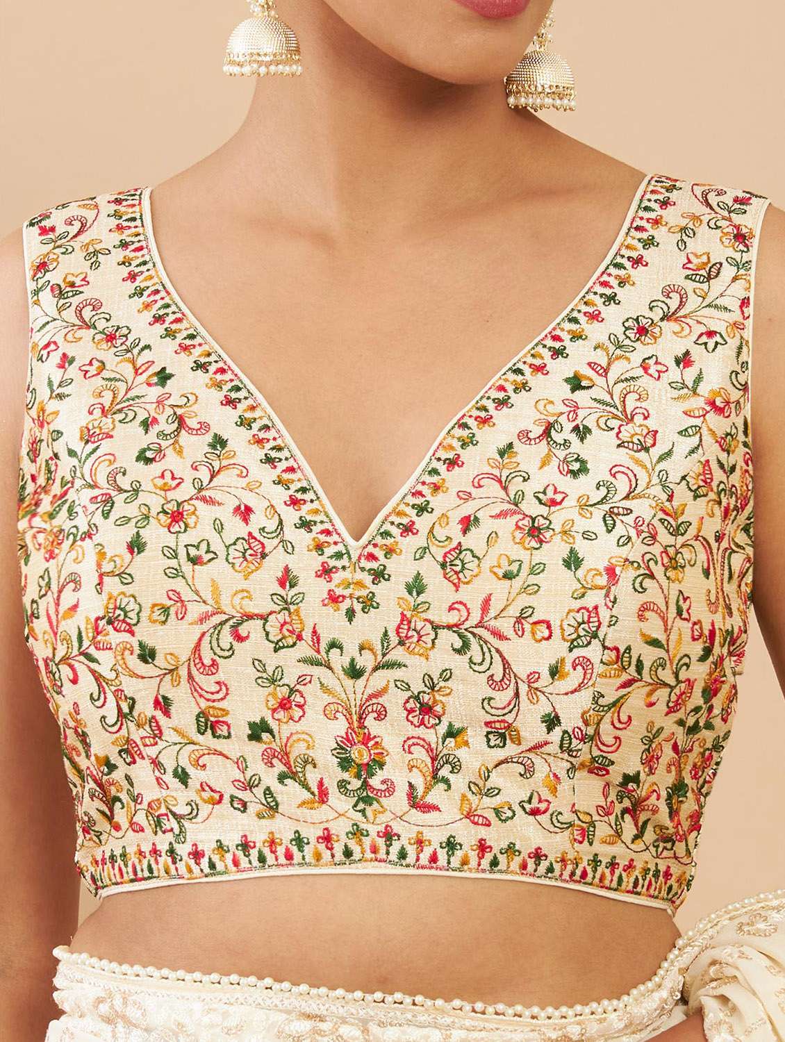 v-neck regular blouse - 19658787 -  Standard Image - 3