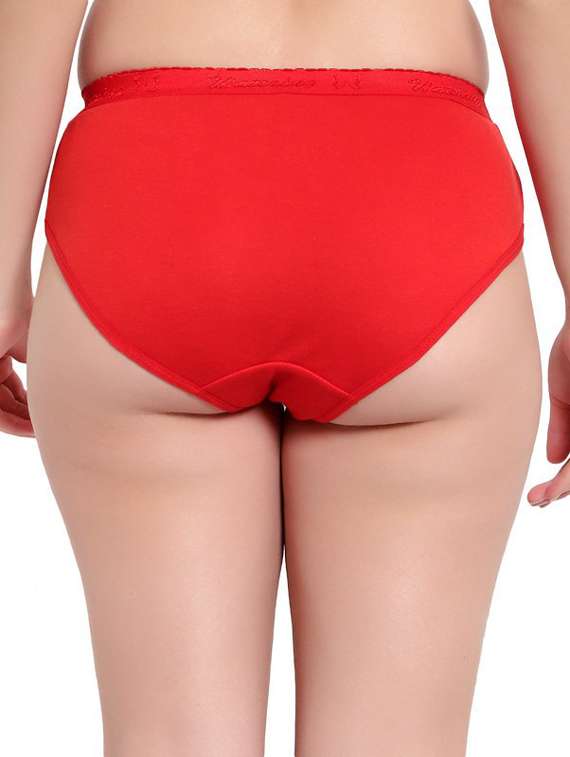 red cotton hipster panty - 19658807 -  Standard Image - 3