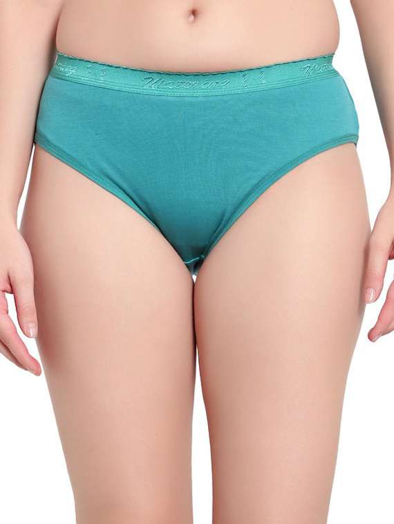 green cotton hipster panty