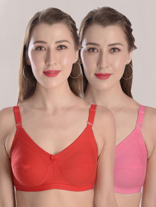 multi colored cotton tshirt bra - 19659568 -  Standard Image - 0