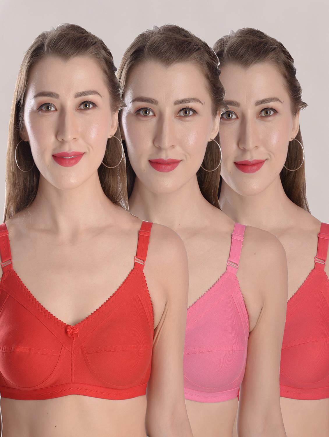 multi colored cotton tshirt bra - 19659590 -  Zoom Image - 0
