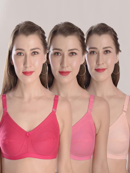 multi colored cotton tshirt bra - 19659595 - Standard Image - 0