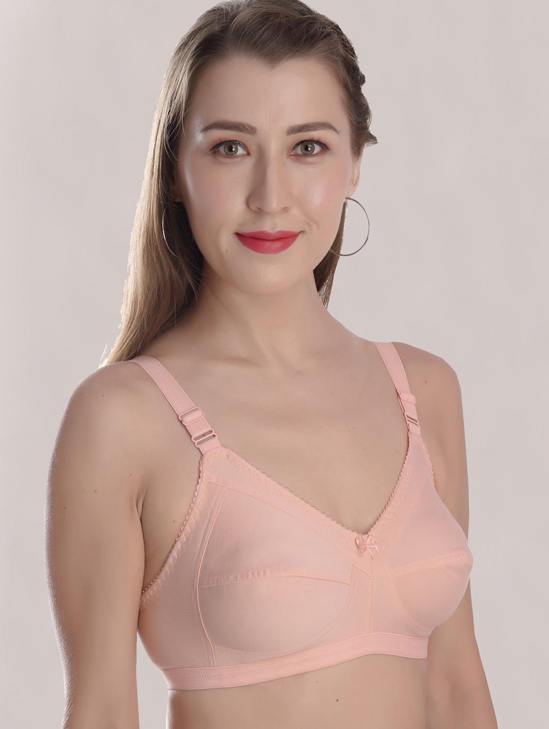 multi colored cotton tshirt bra - 19659595 - Standard Image - 3