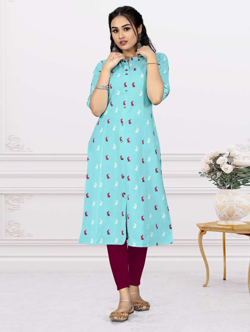 Buy online Women's Front Slit Kurta from Kurta Kurtis for Women by Indian  Women By Bahubali for 699 at 67% off | 2026 Limeroad.com