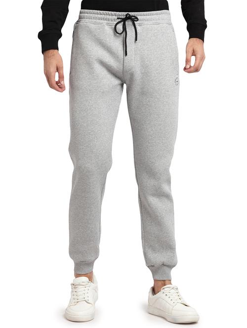 grey cotton  regular fit joggers - 19660517 -  Standard Image - 0
