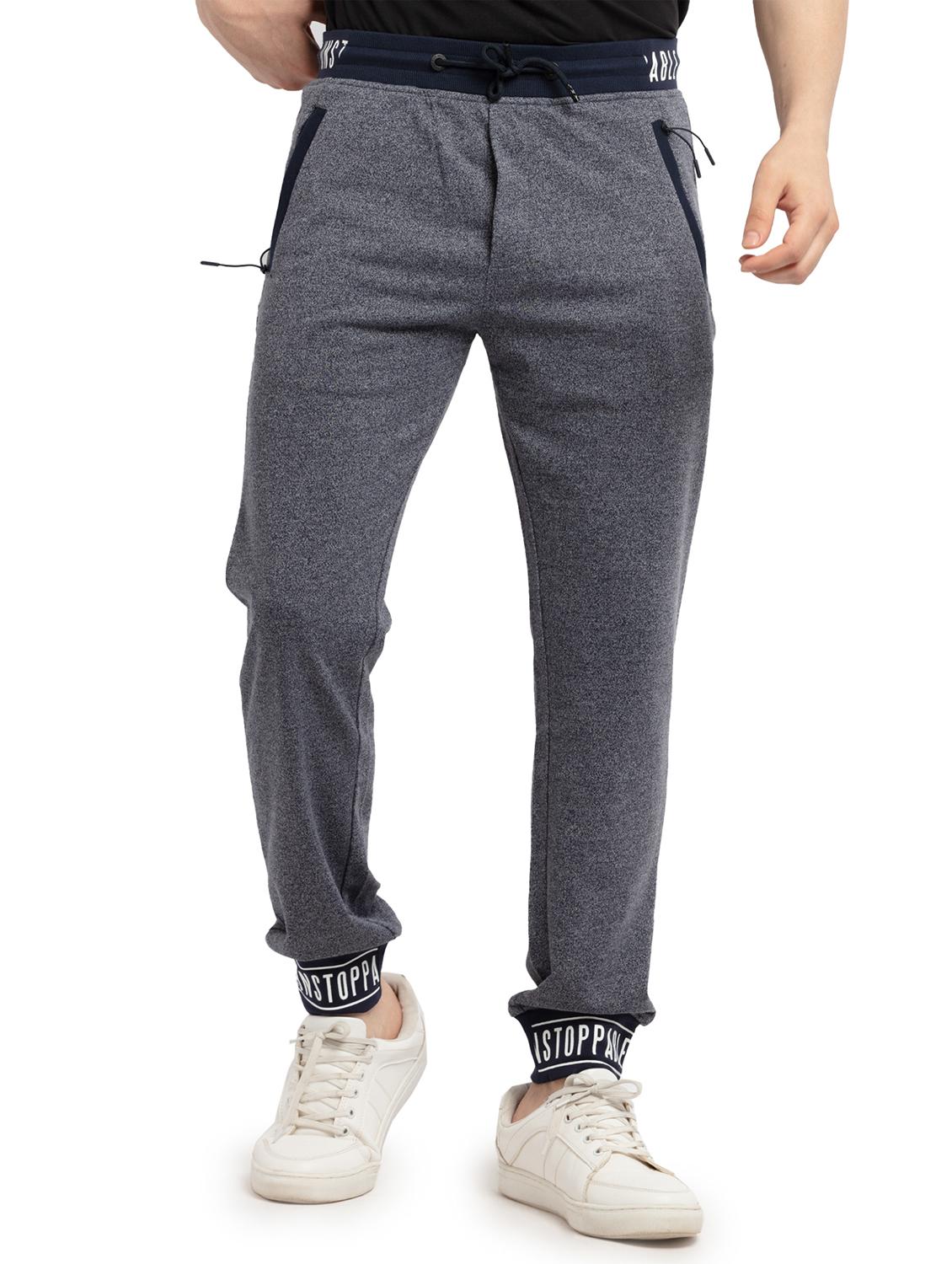 grey solid track pant - 19660522 - Zoom Image - 0