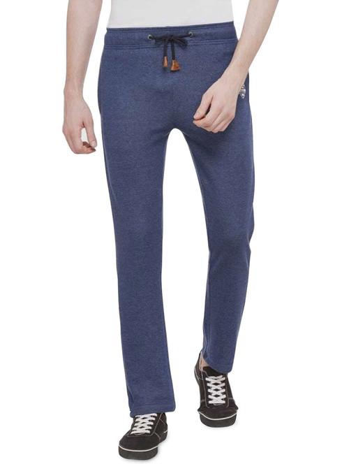 blue solid active wear track pant - 19660543 - Standard Image - 0