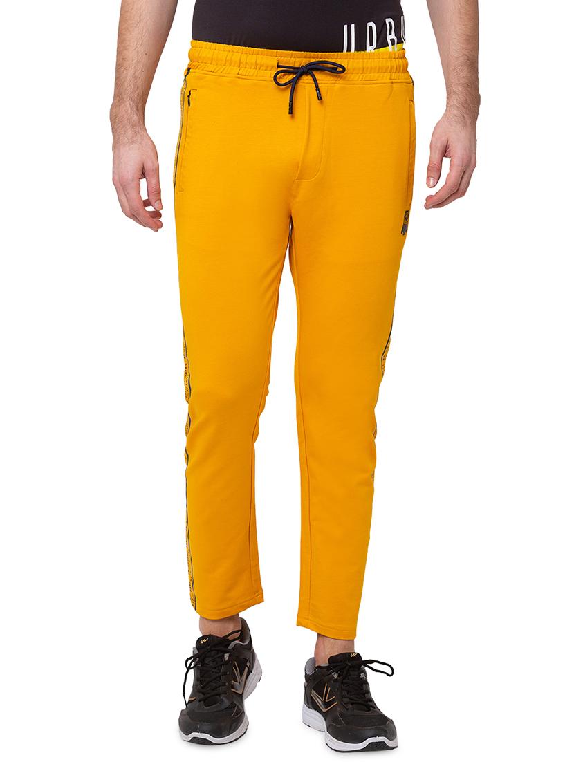 yellow solid active wear track pant - 19660544 - Zoom Image - 0