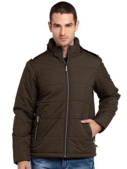 hooded solid quilted jacket - 19660573 -  Standard Image - 0
