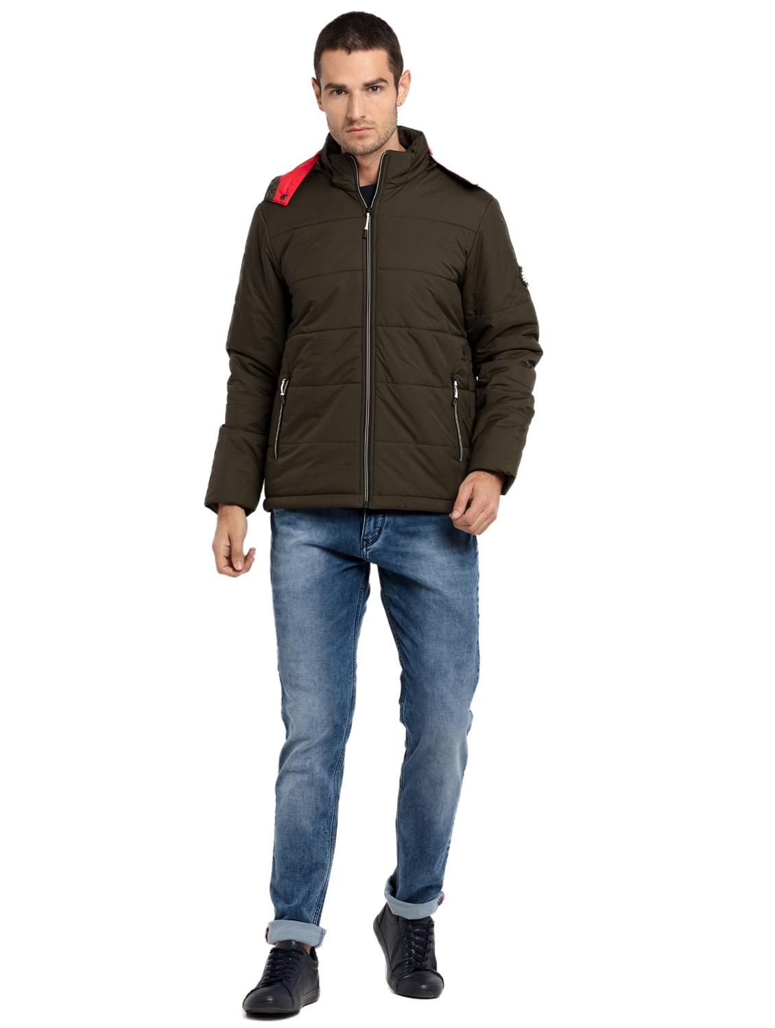 hooded solid quilted jacket - 19660573 - Standard Image - 3