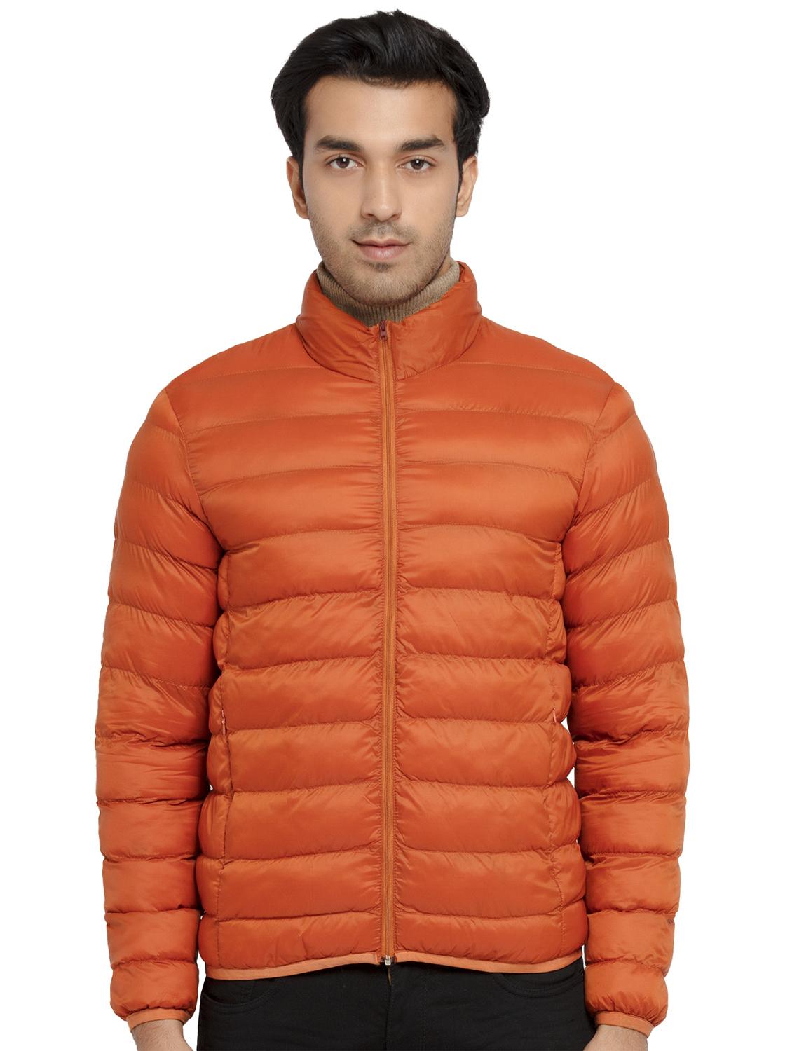 stand collar solid quilted jacket - 19660578 -  Zoom Image - 0