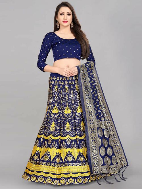 semi stitched lehenga choli with dupatta set - 19660932 - Standard Image - 0