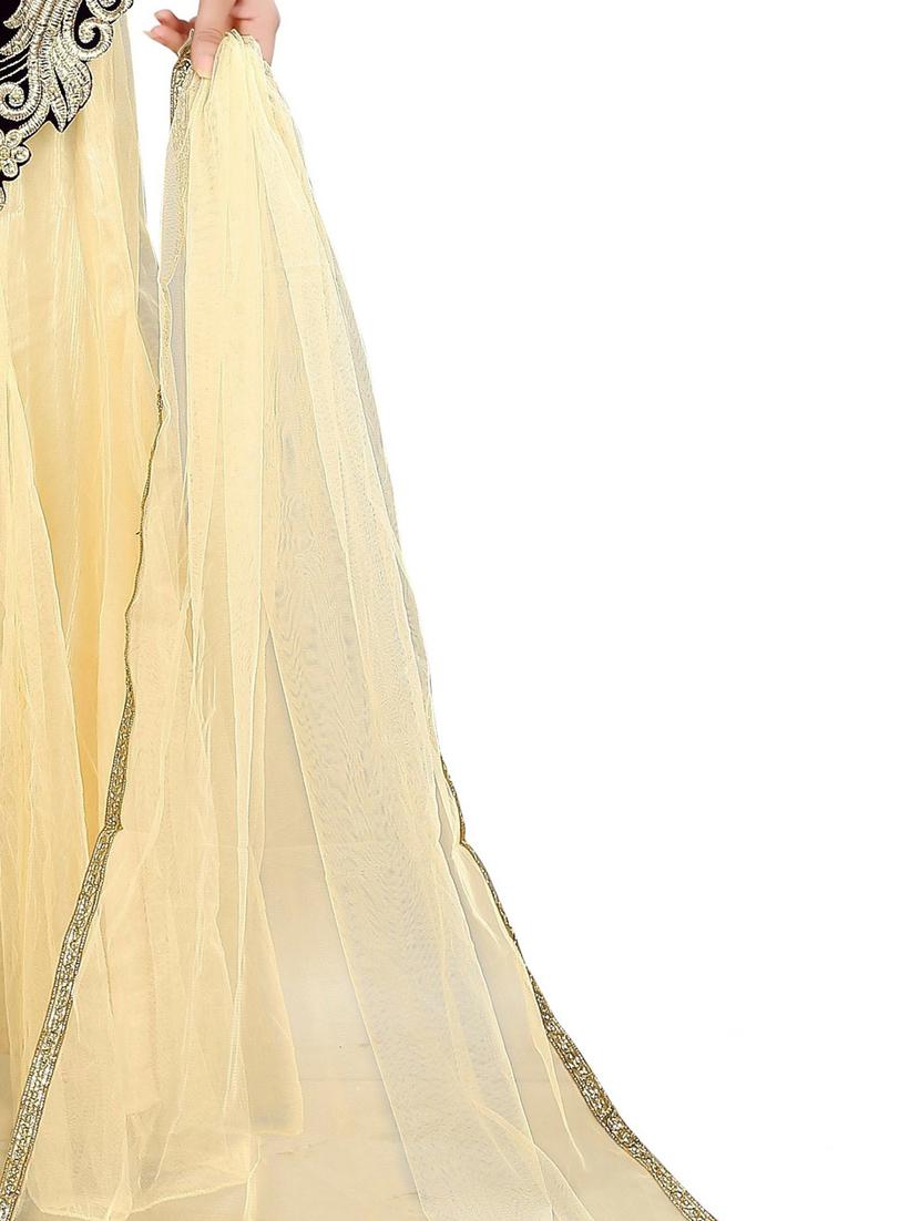 embroidered flared semi-stitched lehenga - 19661156 - Standard Image - 5