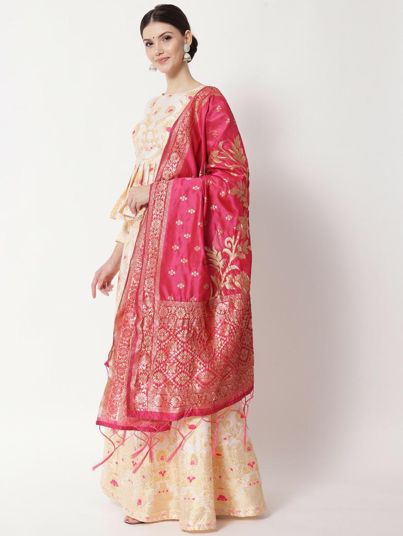 printed flared semi stitched lehenga - 19661587 - Standard Image - 3