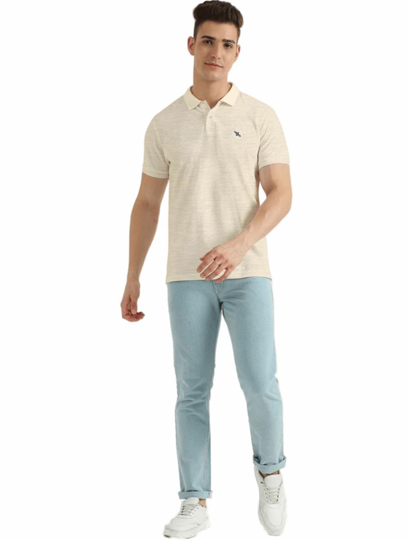 men polo neck solid t-shirt - 19662137 - Standard Image - 3