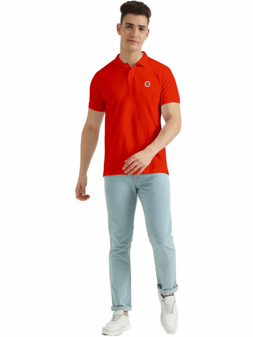men polo neck solid t-shirt - 19662138 - Standard Image - 3