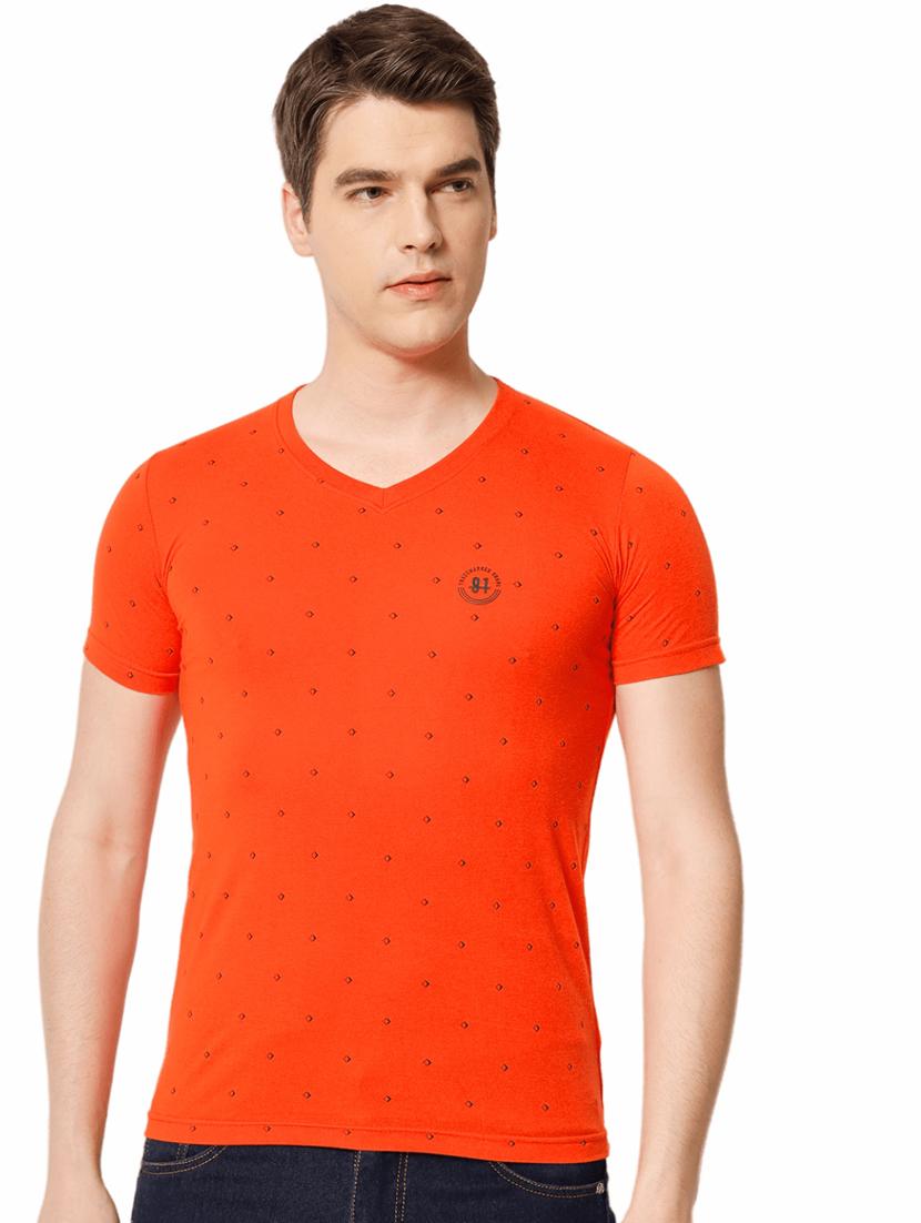 printed cotton casual t-shirt - 19662196 - Zoom Image - 0