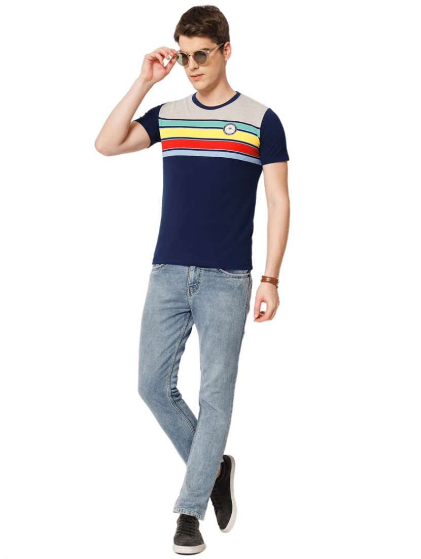 stripes cotton casual t-shirt - 19662200 -  Standard Image - 3