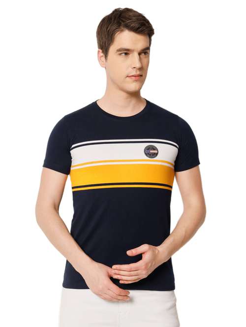 stripes cotton casual t-shirt - 19662208 - Standard Image - 0