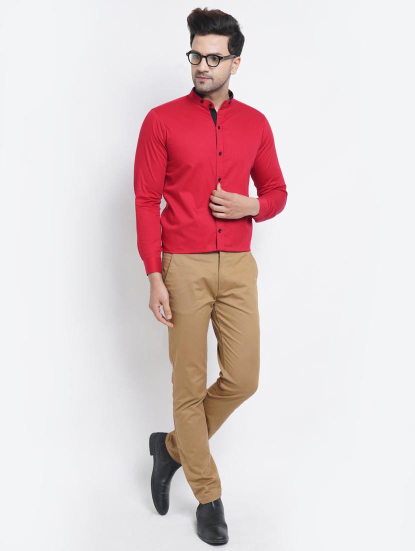 mens solid casual shirt - 19662312 - Standard Image - 3
