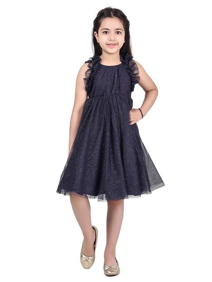 girls round neck sleeveless frock - 19662330 -  Standard Image - 3