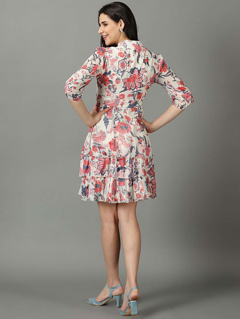 women's tiered dress floral dress - 19662547 -  Standard Image - 3