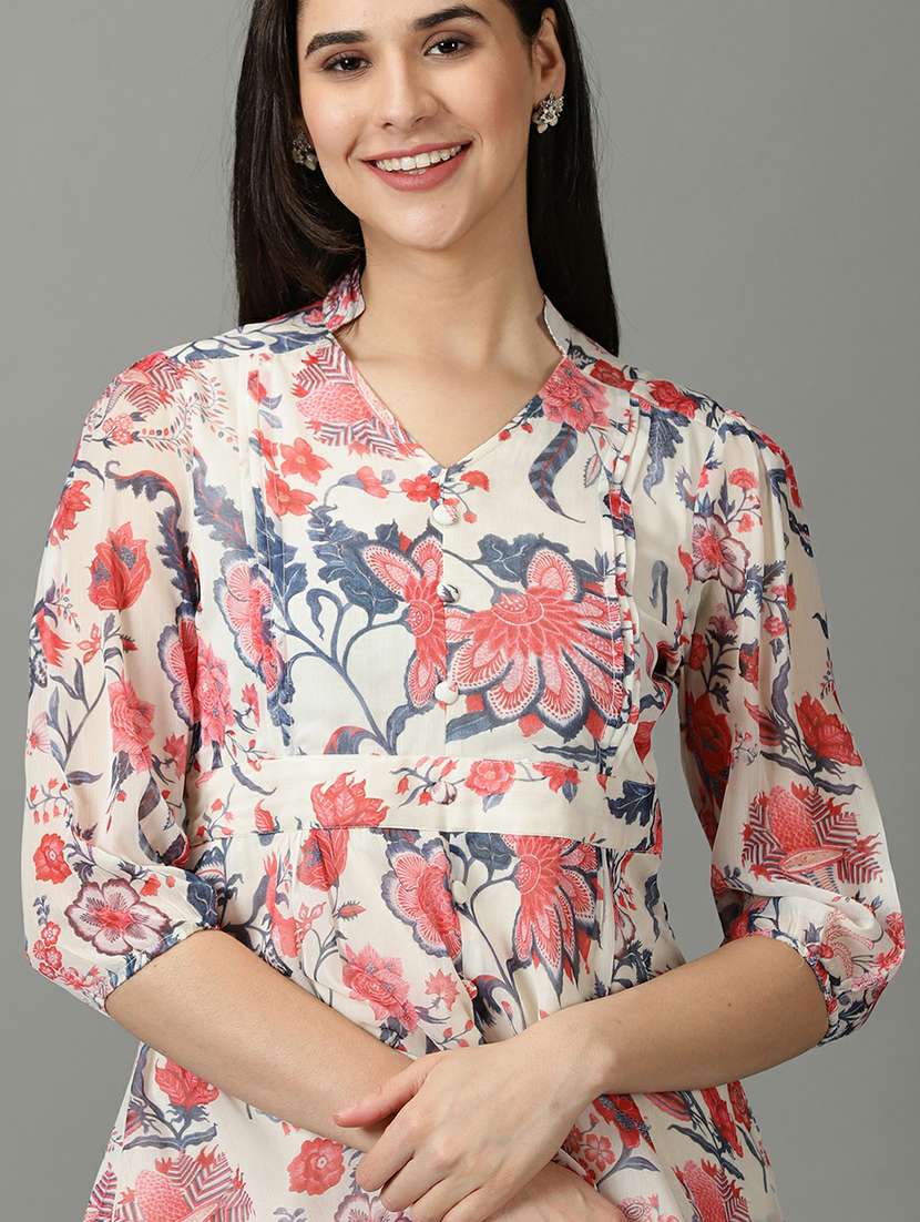 women's tiered dress floral dress - 19662547 -  Standard Image - 5