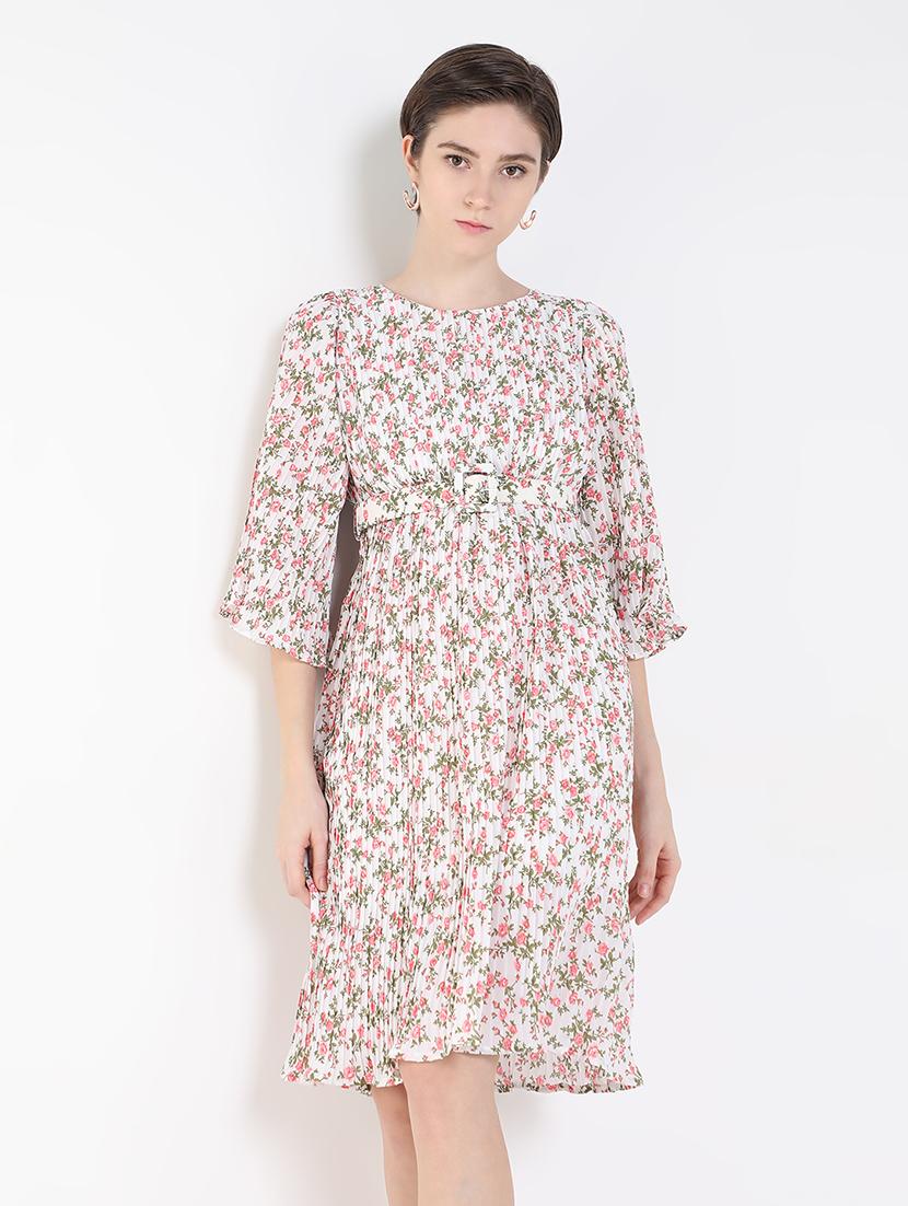 women's fit & flare floral dress - 19662593 - Standard Image - 5
