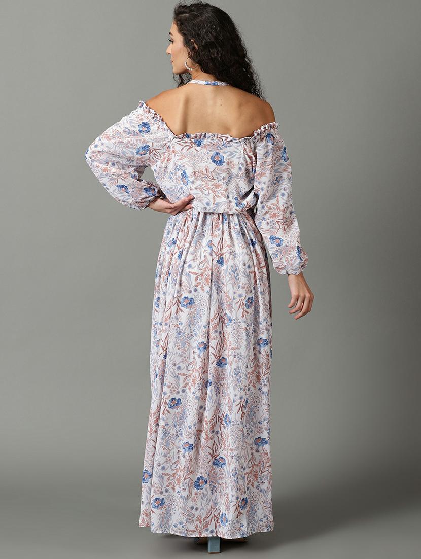 women's fit & flare floral dress - 19662598 - Standard Image - 3