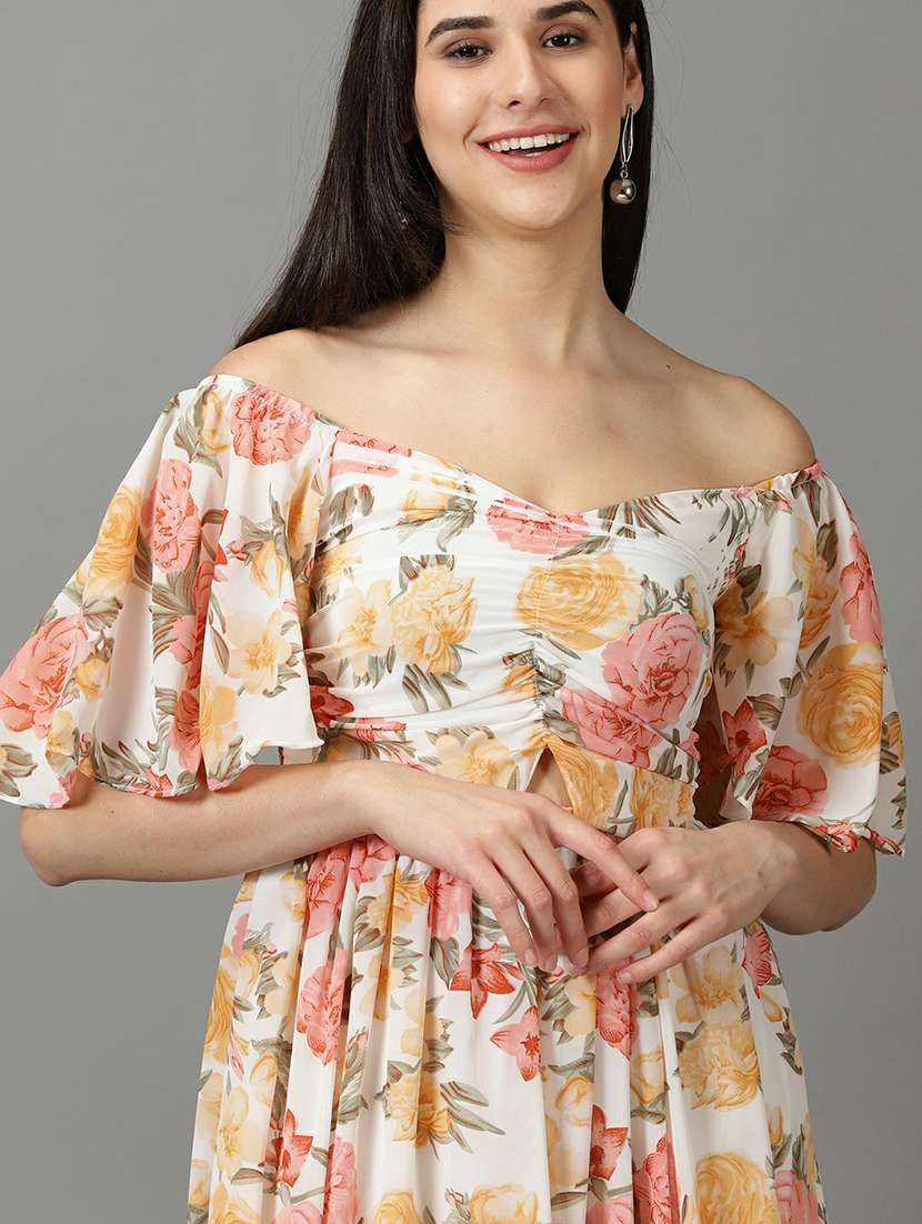 women's tiered dress floral dress - 19662602 -  Standard Image - 5