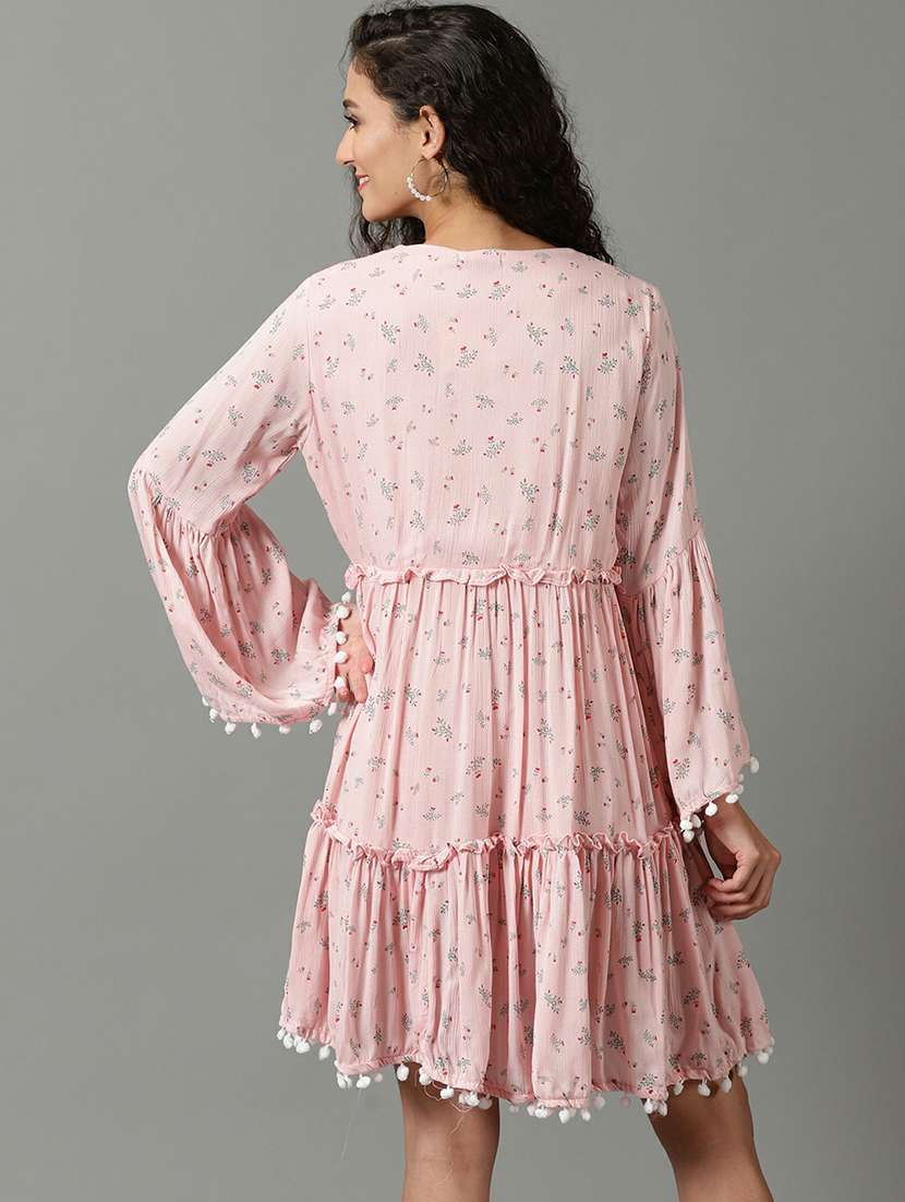 women's tiered dress floral dress - 19662606 -  Standard Image - 3