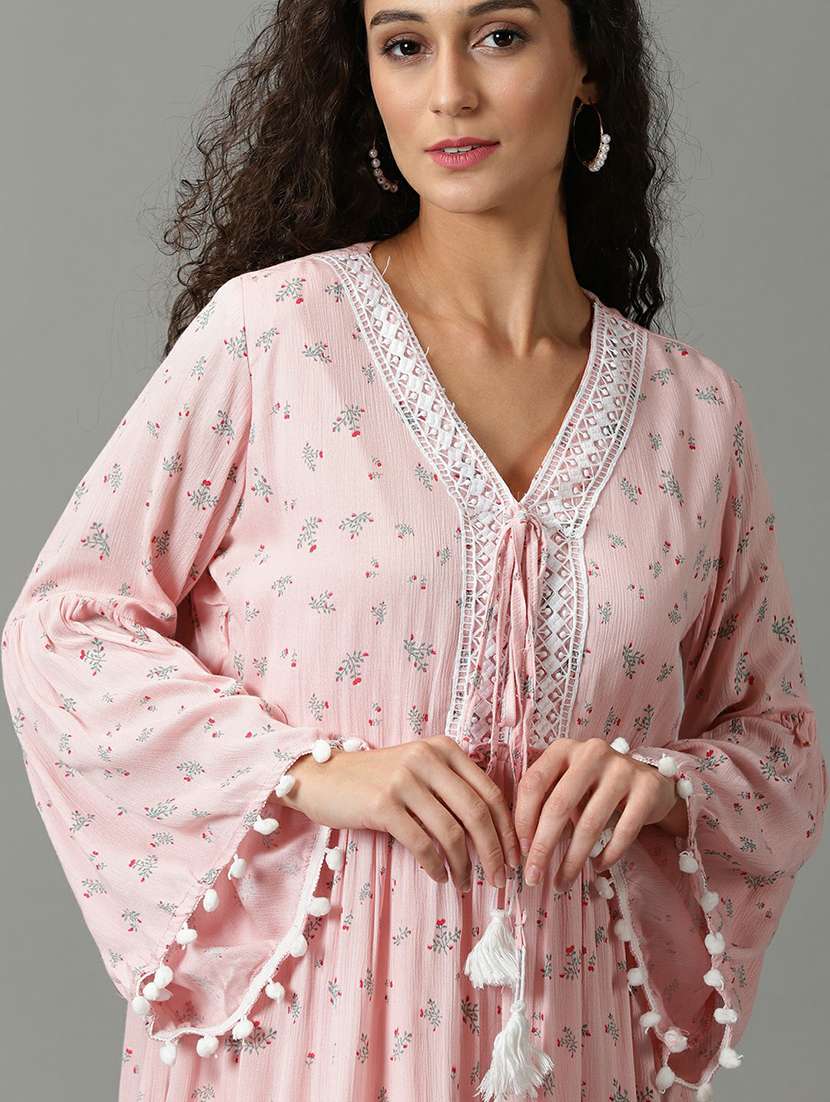 women's tiered dress floral dress - 19662606 -  Standard Image - 5
