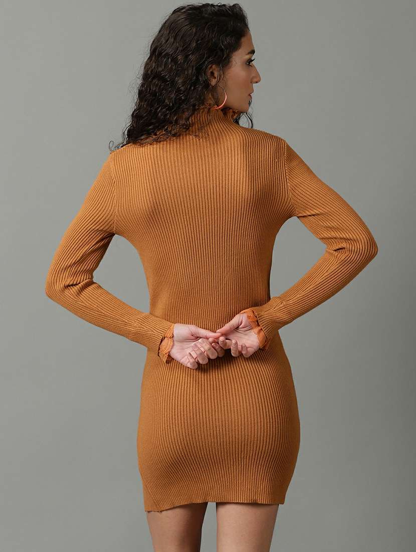 women's bodycon self design dress - 19662609 -  Standard Image - 3