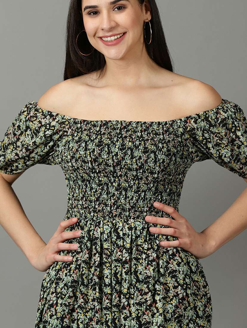 women's tiered dress floral dress - 19662614 - Standard Image - 5
