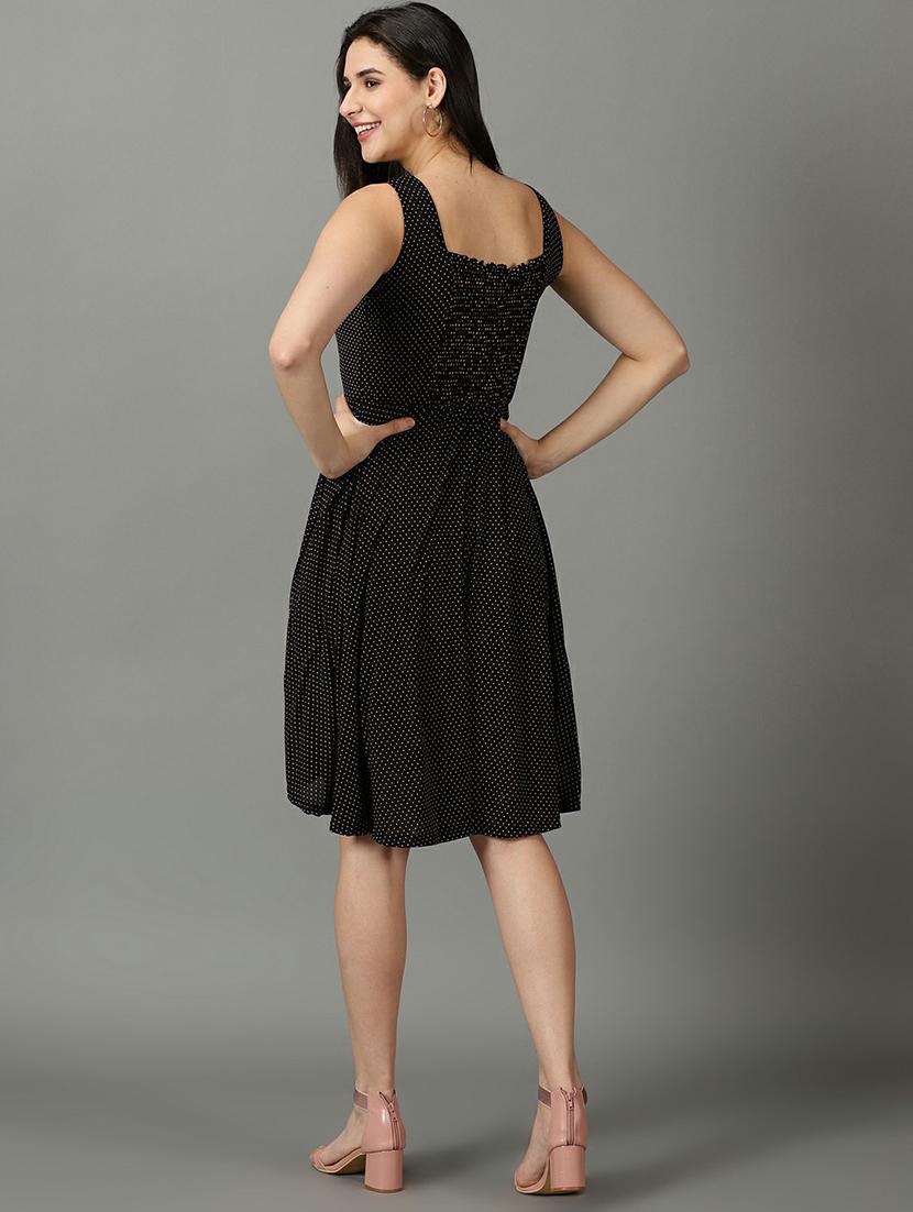 women's fit & flare paisley dress - 19662619 - Standard Image - 3