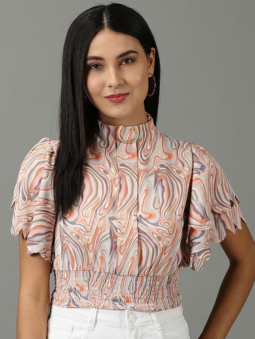women's blouson high neck top - 19662670 - Zoom Image - 0