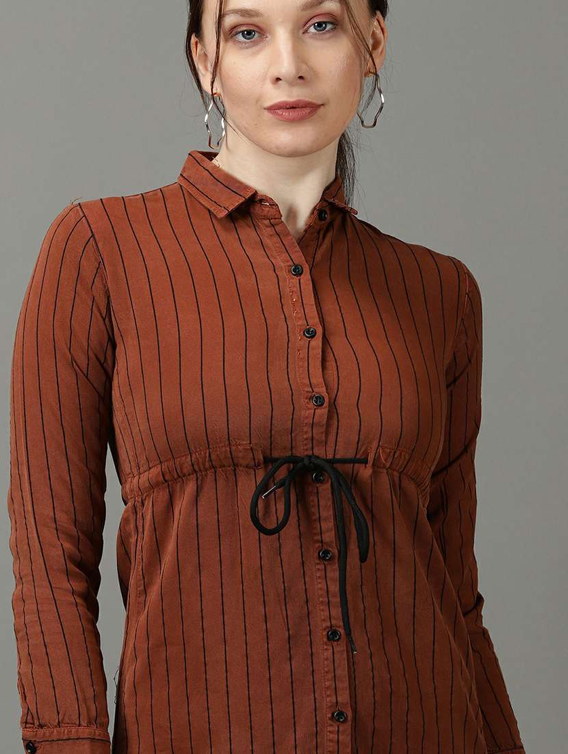 women's shirt striped dress - 19662679 -  Standard Image - 5