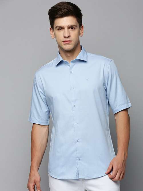 blue cotton casual shirt - 19662701 - Standard Image - 0