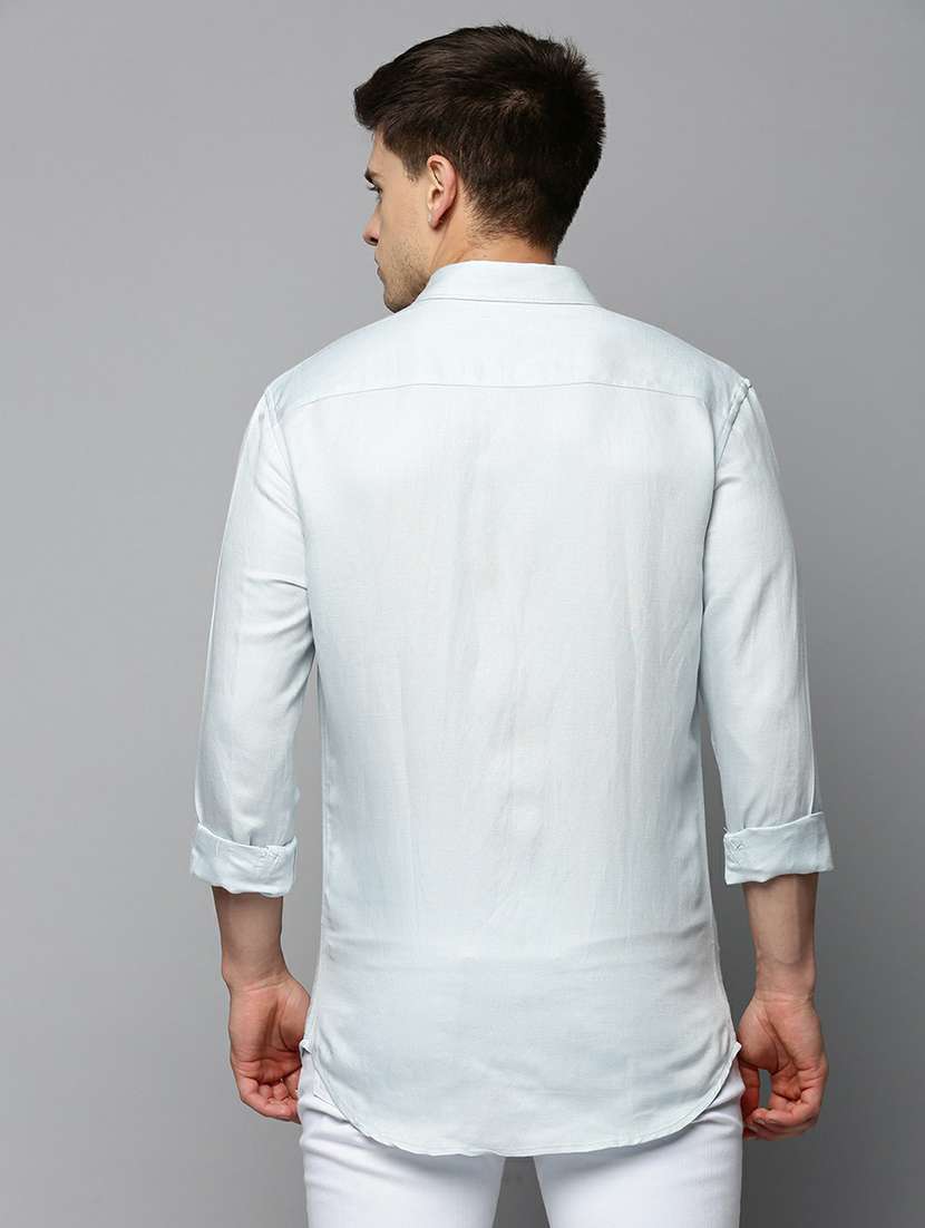 mens solid casual shirt - 19662703 -  Standard Image - 3