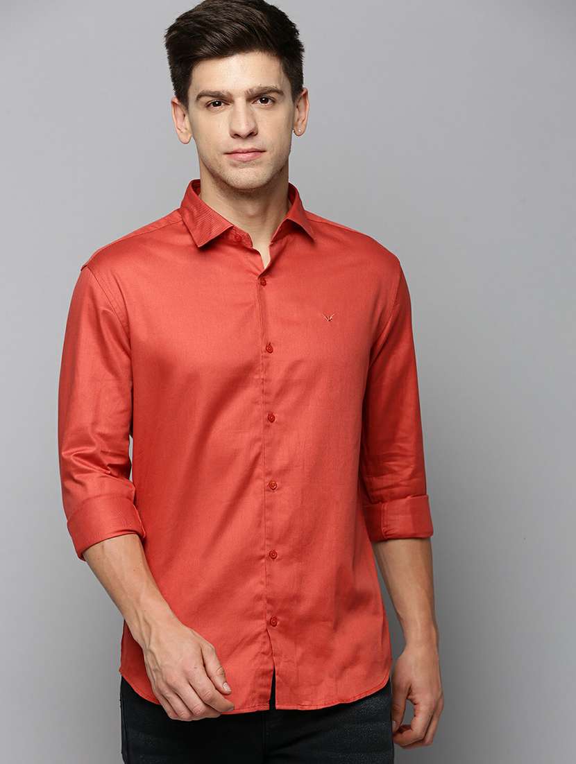 mens solid casual shirt - 19662708 - Zoom Image - 0