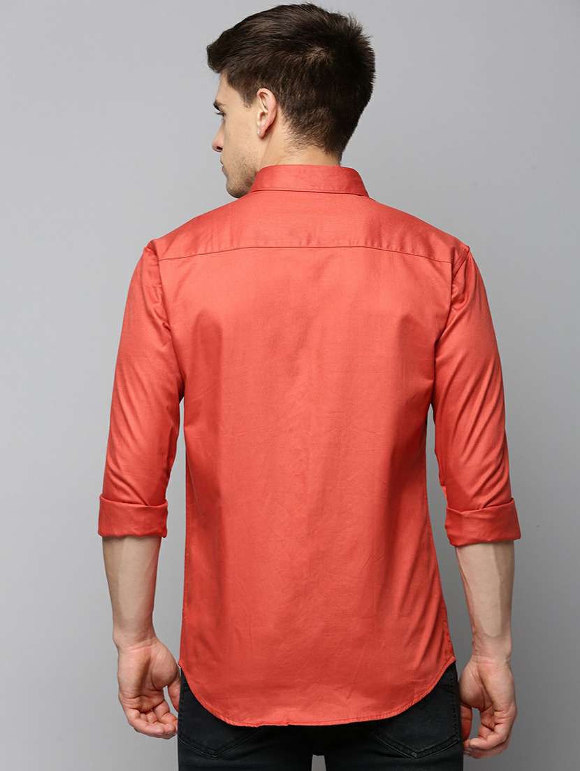 mens solid casual shirt - 19662708 - Standard Image - 3