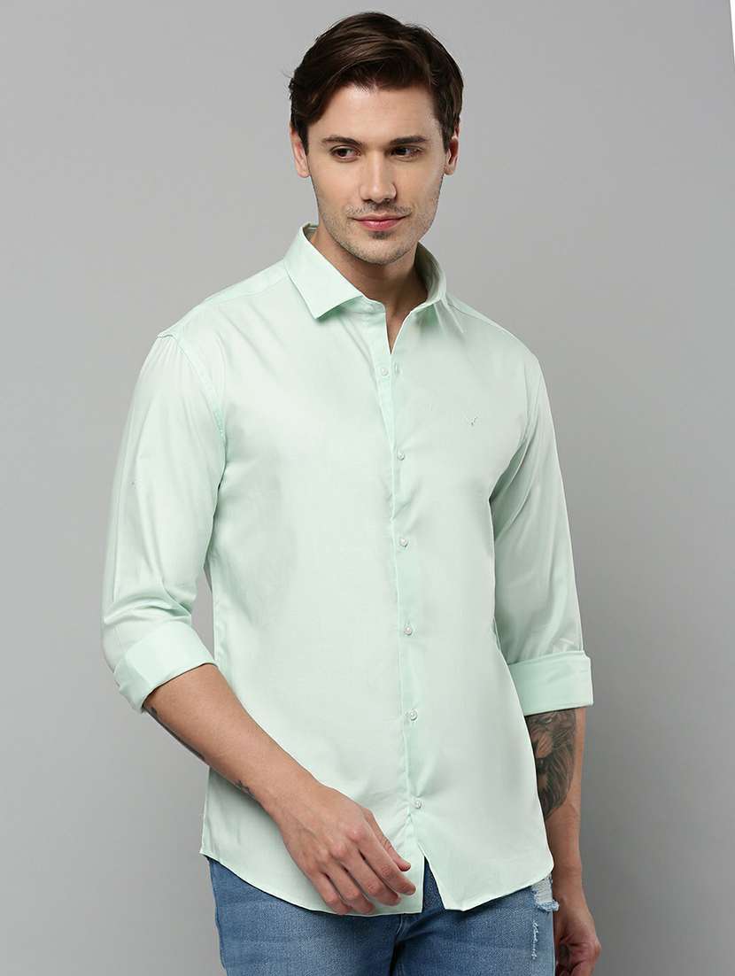 mens solid casual shirt