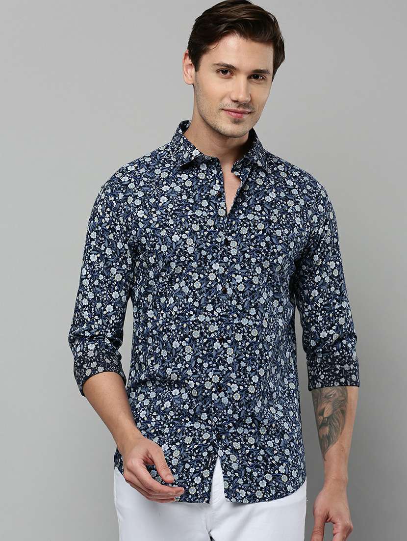 mens florals casual shirt