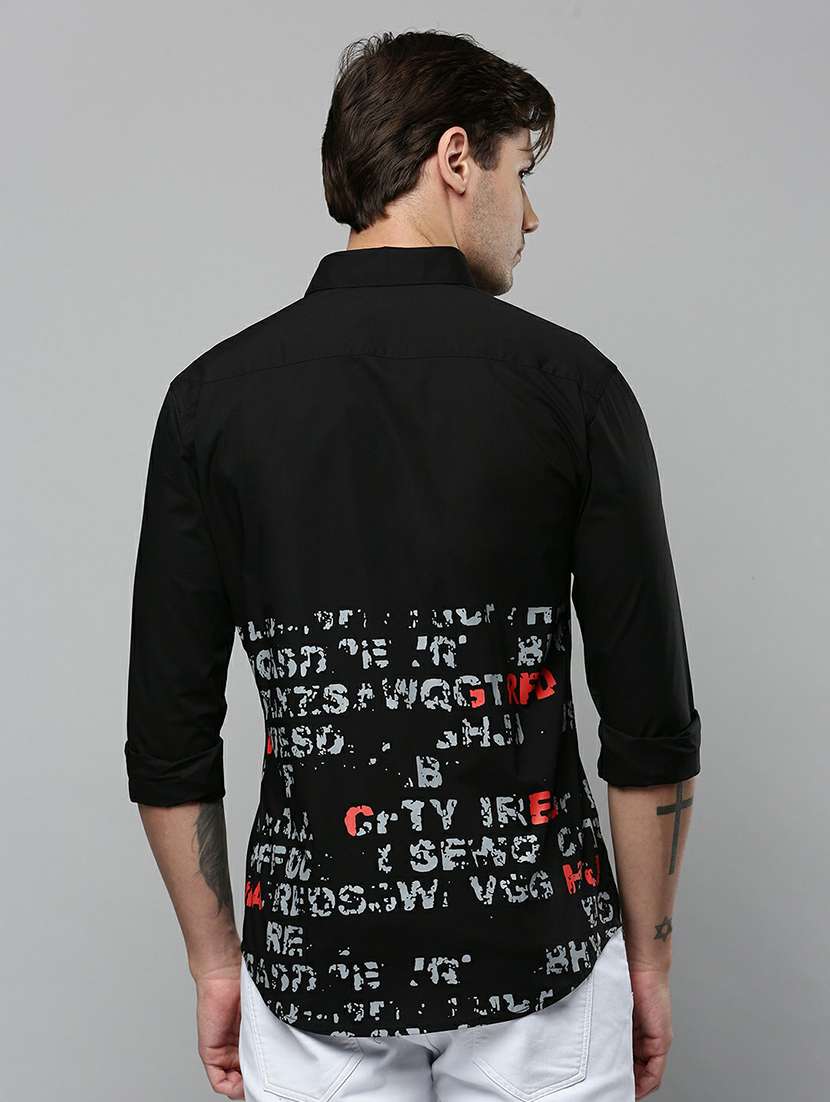 mens typography casual shirt - 19662785 -  Standard Image - 3