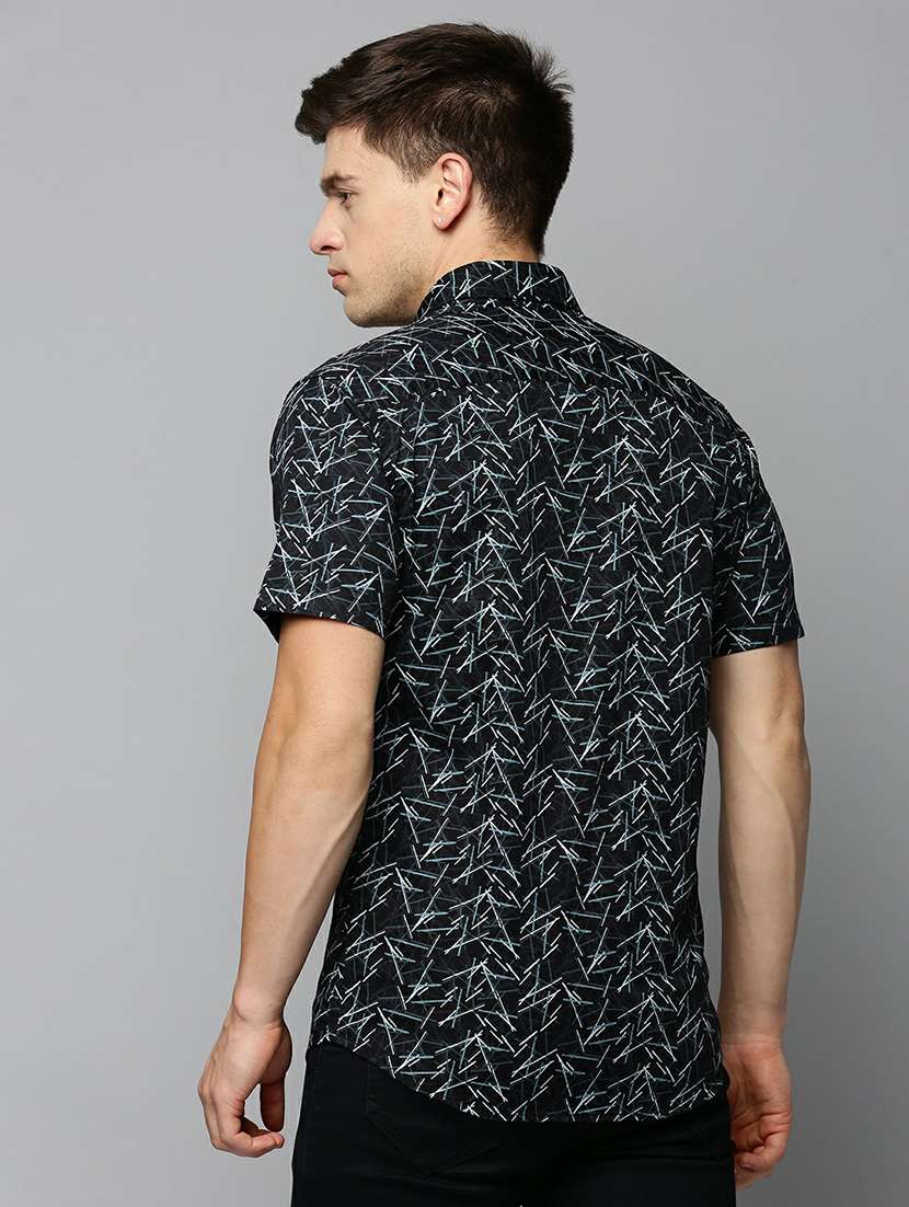 mens printed casual shirt - 19662811 - Standard Image - 3