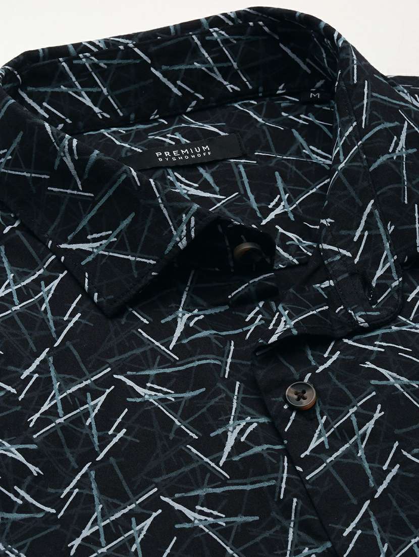 mens printed casual shirt - 19662811 - Standard Image - 5