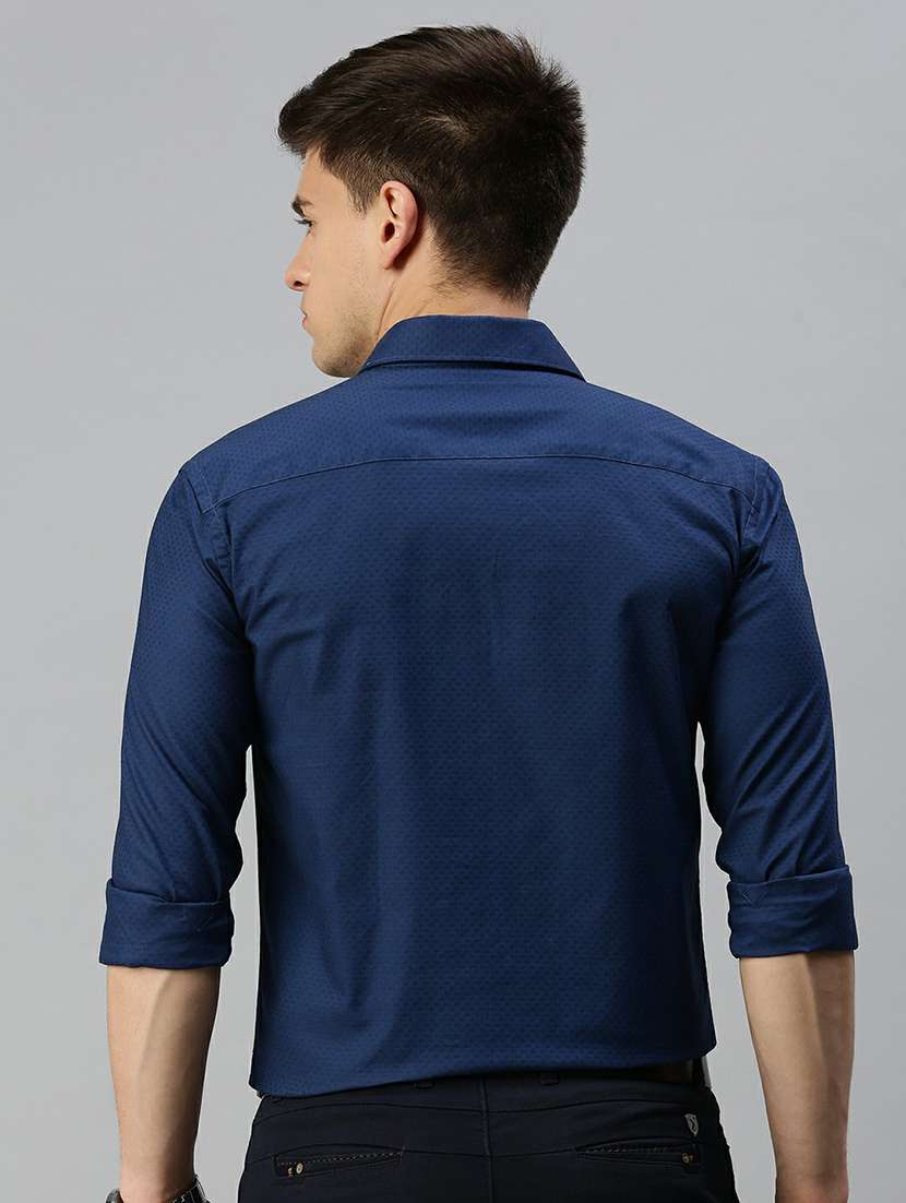 mens self design formal shirt - 19662902 - Standard Image - 3