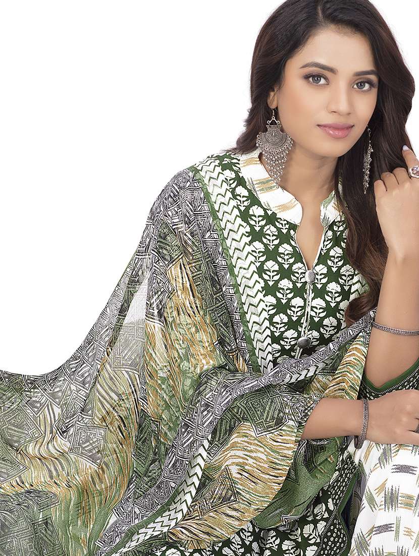 printed unstitched patiyala suit set - 19664831 -  Standard Image - 3