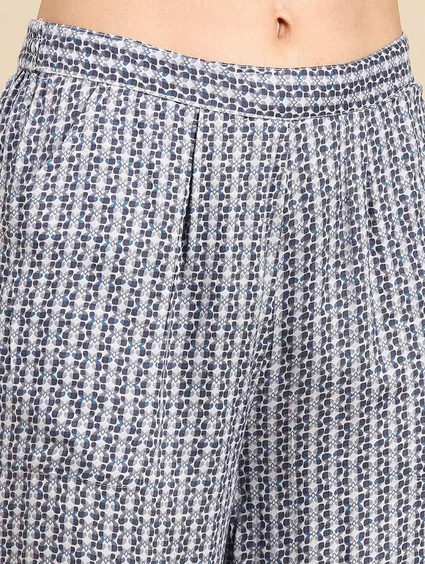 women printed round neck kurta pant set with dupatta - 19664947 -  Standard Image - 8