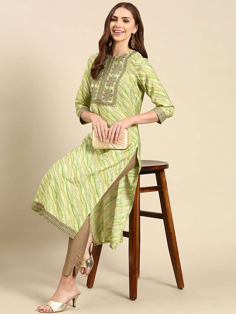 women's straight kurta - 19664985 -  Standard Image - 3